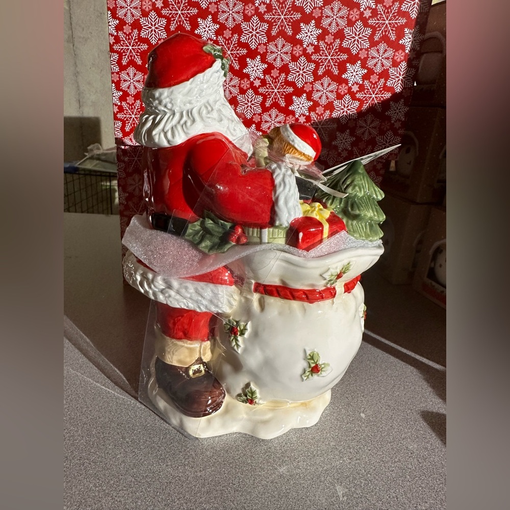 African American Santa Cookie Jar NWT - Picture 3 of 5